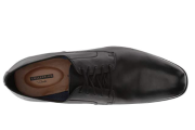 CLARKS Men's Conwell Plain Oxford Black Leather